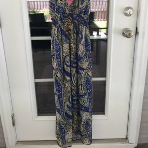 Long multi colored maxi dress